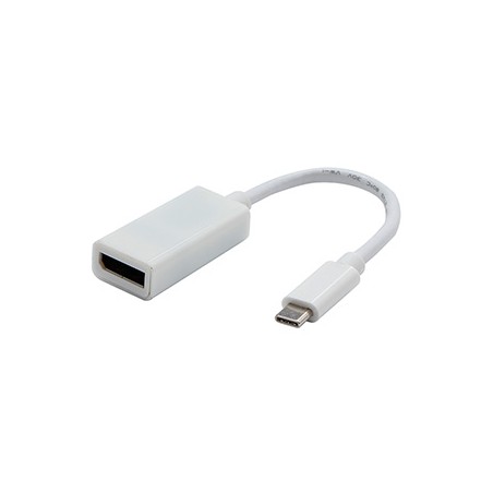 USB/Video adapter, DP Alt Mode, USB C (M) - DisplayPort F, biały, 4K2K@30Hz 65507, EOL