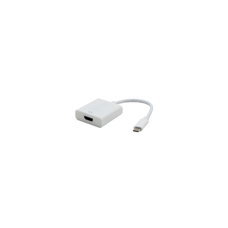 USB/Video adapter, DP Alt Mode, USB C (M) - HDMI F, biały, plastic bag 4K2K@30Hz, EOL