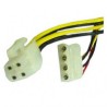 Moc Redukcja zasilania PC, wewnętrzny, DC 5,25" - P4 (4pin), czarna, Logo, EOL