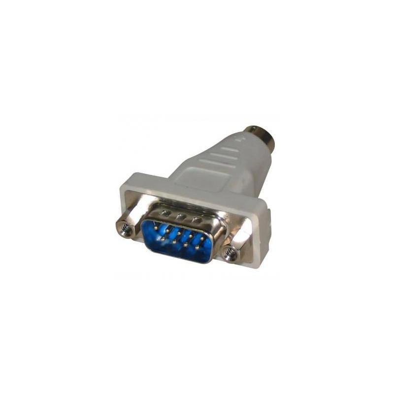 Serial-PS/2 redukcja, do myszy, PS/2 M - DB9 M, szara, Logo, EOL