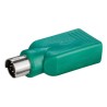 USB-PS/2 redukcja, do myszy, PS/2 M - USB A F, zielona, Logo blister, EOL