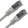 Przewód LAN FTP patchcord, Cat.5e, RJ45 M - RJ45 M, 0.5 m, chroniony, szary, economy