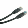 Przewód LAN UTP patchcord, Cat.5e, RJ45 M - RJ45 M, 0.5 m, nieekranowany, czarny, economy, EOL