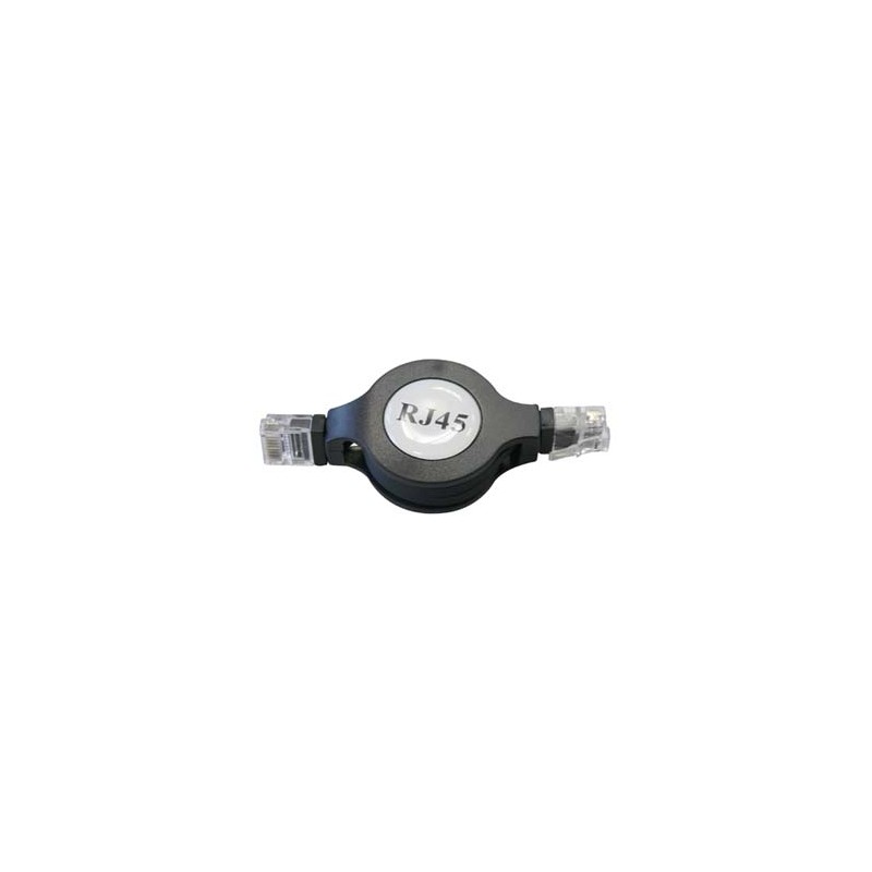 Przewód LAN UTP patchcord, Cat.5e, RJ45 M - RJ45 M, 1.2 m, nieekranowany, nawijany, czarny, economy, EOL