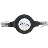 Przewód LAN UTP patchcord, Cat.5e, RJ45 M - RJ45 M, 1.2 m, nieekranowany, nawijany, czarny, economy, EOL