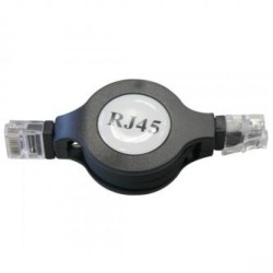 Przewód LAN UTP patchcord, Cat.5e, RJ45 M - RJ45 M, 1.2 m, nieekranowany, nawijany, czarny, Logo LOGO bag