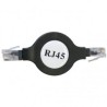 Przewód LAN UTP patchcord, Cat.5e, RJ45 M - RJ45 M, 1.2 m, nieekranowany, nawijany, czarny, Logo LOGO bag