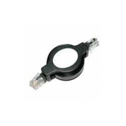 Przewód LAN UTP patchcord, Cat.5e, RJ45 M - RJ45 M, 1.2 m, nieekranowany, nawijany, czarny, Logo LOGO bag