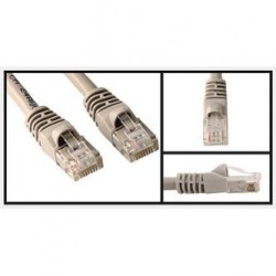 Przewód LAN FTP patchcord, Cat.5e, RJ45 M - RJ45 M, 2 m, chroniony, szary, economy, EOL