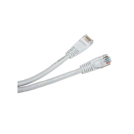Przewód LAN UTP patchcord, Cat.5e, RJ45 M - RJ45 M, 0.25 m, nieekranowany, biały, economy, EOL
