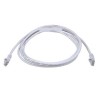 Przewód LAN UTP patchcord, Cat.5e, RJ45 M - RJ45 M, 0.25 m, nieekranowany, biały, economy, EOL