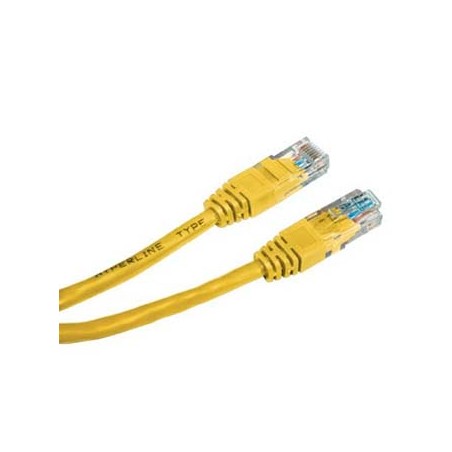 Przewód LAN UTP patchcord, Cat.6, RJ45 M - RJ45 M, 2 m, nieekranowany, żółty, economy, EOL