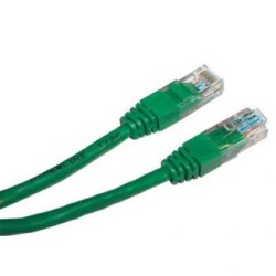 Przewód LAN UTP patchcord, Cat.5e, RJ45 M - RJ45 M, 3 m, nieekranowany, zielony, economy, EOL