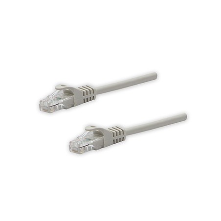 Przewód LAN UTP patchcord, Cat.5e, RJ45 M - RJ45 M, 5 m, nieekranowany, szary, czysta miedź economy, EOL