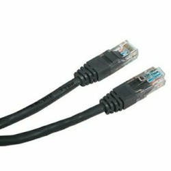 Przewód LAN UTP patchcord, Cat.5e, RJ45 M - RJ45 M, 5 m, nieekranowany, czarny, economy