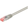 Przewód LAN S/FTP patchcord, Cat.6, RJ45 M - RJ45 M, 7 m, chroniony, LSOH, szary, economy, EOL