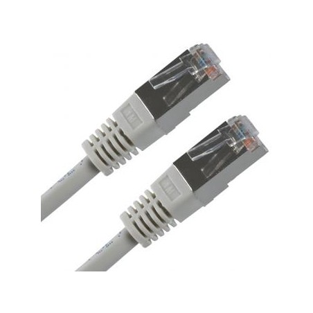 Przewód LAN FTP patchcord, Cat.5e, RJ45 M - RJ45 M, 7 m, chroniony, szary, economy, EOL