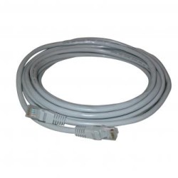 Przewód LAN UTP patchcord, Cat.5e, RJ45 M - RJ45 M, 10 m, nieekranowany, szary, economy, EOL