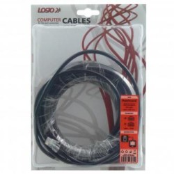Przewód LAN UTP patchcord, Cat.5e, RJ45 M - RJ45 M, 10 m, nieekranowany, szary, Logo blister, EOL