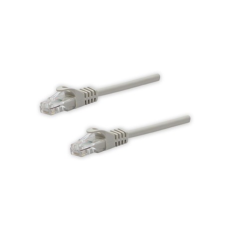 Przewód LAN UTP patchcord, Cat.5e, RJ45 M - RJ45 M, 10 m, nieekranowany, szary, czysta miedź economy, EOL