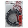 Przewód LAN UTP crossover patchcord, Cat.5e, RJ45 M - RJ45 M, 10 m, nieekranowany, krzyżowy, szary, do połączenia 2 PC Logo blis