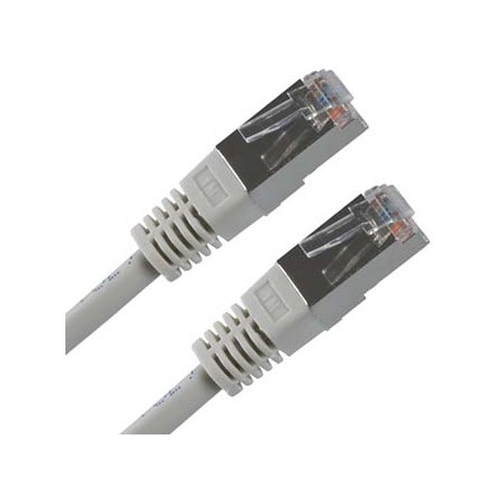 Przewód LAN FTP patchcord, Cat.5e, RJ45 M - RJ45 M, 20 m, chroniony, szary, economy, EOL