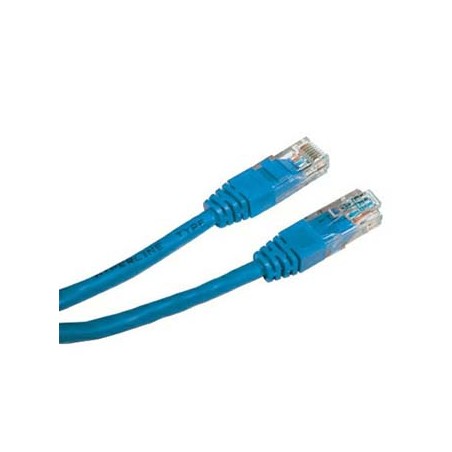 Przewód LAN UTP patchcord, Cat.6, RJ45 M - RJ45 M, 0.5 m, nieekranowany, niebieski, economy, EOL