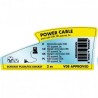 Kabel sieciowy 230V zasilacz, CEE7 (widelec) - C13, 2m, VDE approved, czarny, Logo