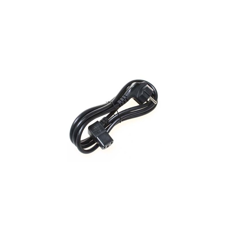 Kabel sieciowy 230V zasilacz, CEE7 (widelec) - C13, 5m, VDE approved, czarny, łamany, EOL