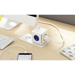 Cubenest - PowerCube, 0.1m, Original USB PD 20W, A+C, niebieska, POWERCUBE, 4 gniazda, USB A+C, Power Delivery 20W
