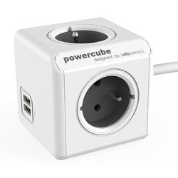 Cubenest - Powercube, 1.5m, Extended USB PD 35W, 2X C, szara, POWERCUBE, 4 gniazda, 2x USB C, Power Delivery 35 W