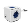 Cubenest - PowerCube, 1.5m, Extended USB PD 20W A+C, niebieska, POWERCUBE, 4 gniazda, USB A+C, Power Delivery 20W