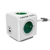 Cubenest - PowerCube, 1.5m, Extended USB PD20W, A+C, zielona, POWERCUBE, 4 gniazda, USB A+C, Power Delivery 20W