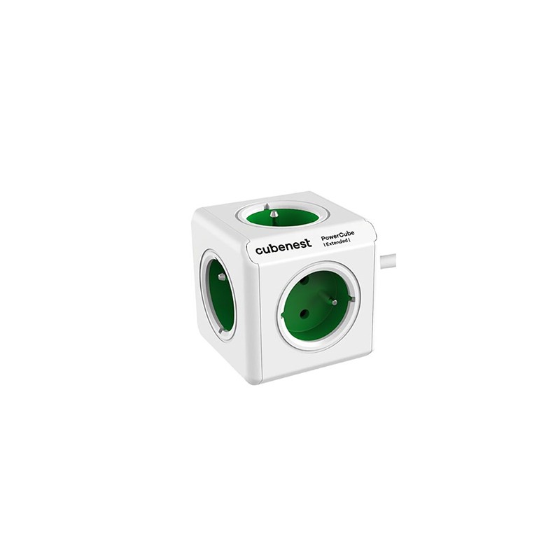 Cubenest - PowerCube, 1.5m, Extended, zielona, POWERCUBE, 5 gniazd