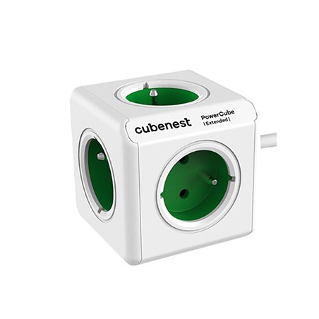 Cubenest - PowerCube, 1.5m, Extended, zielona, POWERCUBE, 5 gniazd