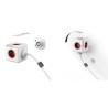 Kabel sieciowy 230V przedłużacz, CEE7 (widelec) - POWERCUBE, 3m, EXTENDED, czerwony, POWERCUBE, 5 gniazdek, zab. przed dziećmi, 