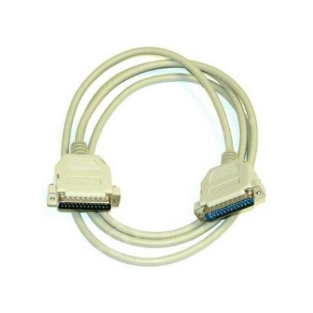 Kabel do transmisji danych równoległy, DB25 samec - DB25 samec, 2 m, LAPLINK, szary, opakowanie bulk