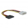 Kabel k HDD/SSD/DVD/BD zasilanie wewnętrzny, DC SATA - DC 5,25", 0.2 m, opakowanie bulk
