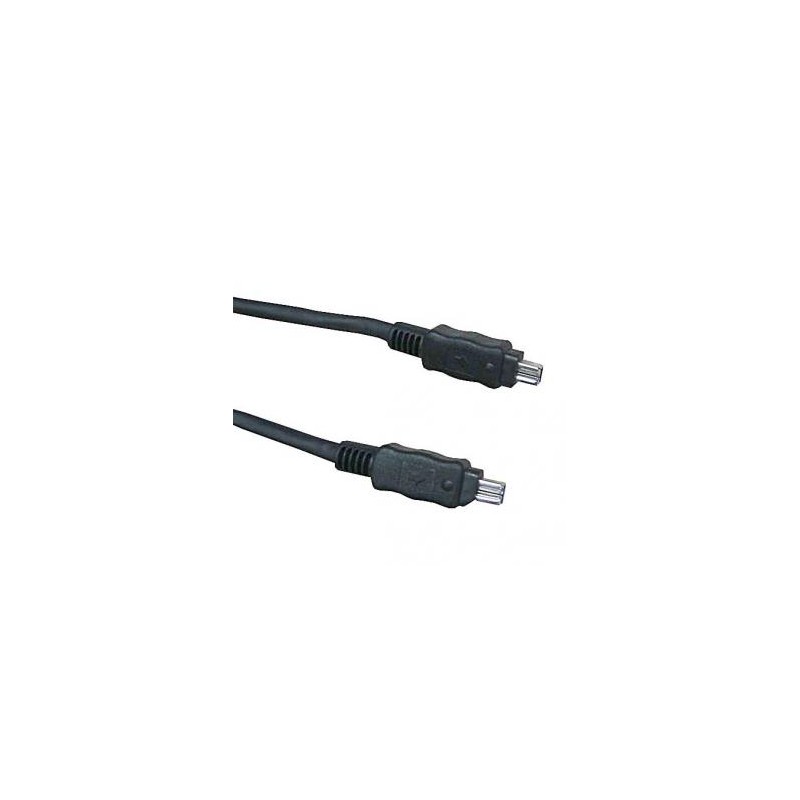 FireWire kabel IEEE 1394, 2 m, czarny, Logo blister