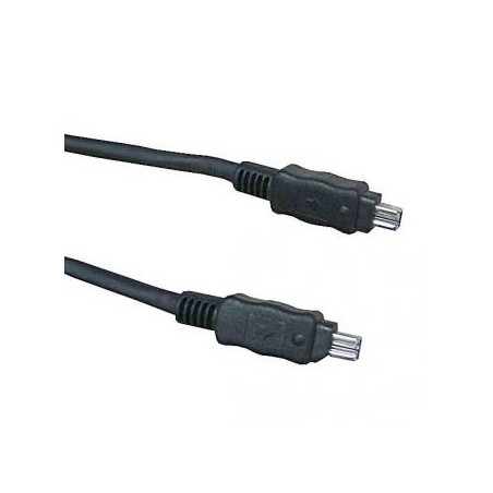 FireWire kabel IEEE 1394, 2 m, czarny, Logo blister