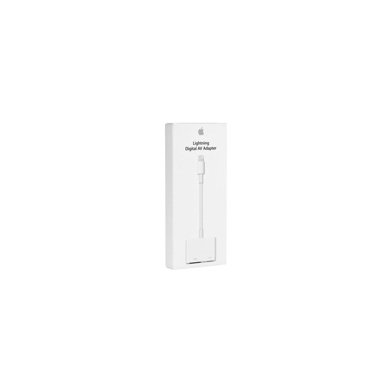Redukcja Apple Przejściówka ze złącza Lightning na cyfrowe AV 3-port, MD826ZM/A, biała, 16.1, Apple, Lightning M, Lightning F, 1