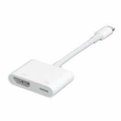 Redukcja Apple Przejściówka ze złącza Lightning na cyfrowe AV 3-port, MD826ZM/A, biała, 16.1, Apple, Lightning M, Lightning F, 1