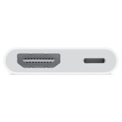 Redukcja Apple Przejściówka ze złącza Lightning na cyfrowe AV 3-port, MD826ZM/A, biała, 16.1, Apple, Lightning M, Lightning F, 1