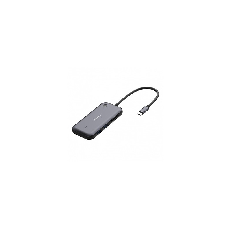 Bezprzewodowy adapter USB-C z koncentratorem WDA01 Share My Screen 1080p 32146, czarny, długość przewodu 15cm, Verbatim