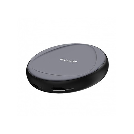 Bezprzewodowy adapter USB-C z koncentratorem WDA02 Share My Screen 4K 32147, czarny, długość przewodu 15cm, Verbatim