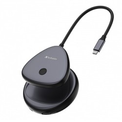 Bezprzewodowy adapter USB-C z koncentratorem WDA02 Share My Screen 4K 32147, czarny, długość przewodu 15cm, Verbatim