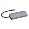 USB (3.2) hub 5-port, 32150, szara, długość przewodu 15cm, Verbatim, 1x USB C, 2x USB A, 1x HDMI