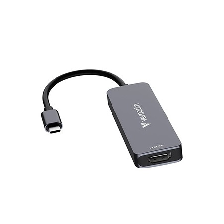 USB-C Hub wieloportowy 4-port, 32155, szary, długość kabla 18 cm, Verbatim, USB-C PD, USB-A 3.2 Gen 1, USB-A 2.0