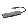 USB-C Hub wieloportowy 6-port, 32156, szary, długość kabla 18 cm, Verbatim, USB-C PD, USB-A 3.2 Gen 1, USB-A 2.0, SD a microSD