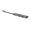 USB (3.1) hub 4-port, 49140, szara, długość przewodu 15cm, Verbatim, adapter USB C na 1x USB C, 1x USB A(3.0), 1x HDMI